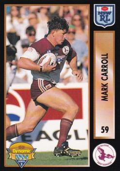 1994 Dynamic Rugby League Series 2 #59 Mark Carroll Front